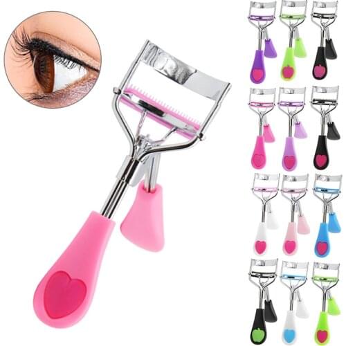 Makeup Eyelash Curler Beauty Tools Lady Women Lash Nature Curl Style Cute Eyelash Handle Curl Eye Lash Curler 10 Colors Tools