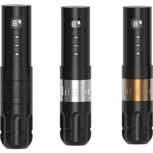 2021 New Portable Adjust-Voltage Wireless Tattoo Machine Pen Brush Coreless Motor Strong Quiet For Tattoo Artist