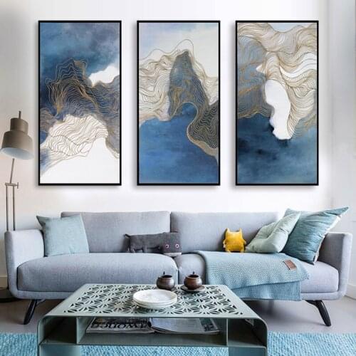 Modern New Chinese Abstract Ink Splash Painting Paint Poster Art Canvas Painting On The Wall Image Modern Home Decoration
