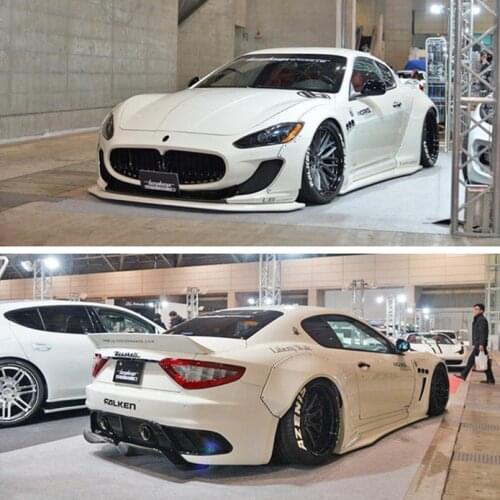 Suitable for Gt Maserati Modified Lb Wide Body Surrounded Gts Carbon Fiber Front Side Skirt and Rear Lip Tail