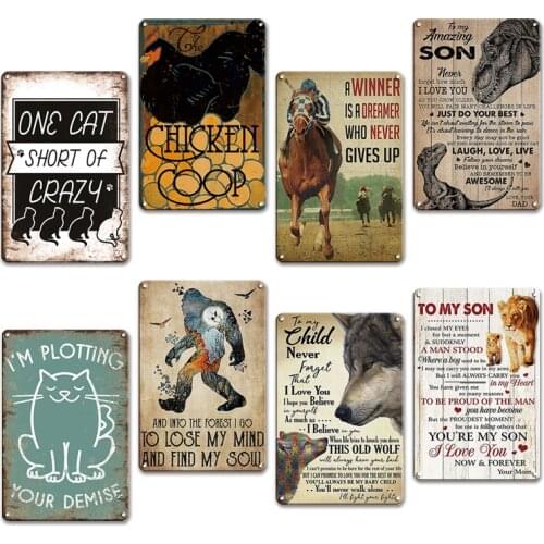 Bigfoot Poster Metal Sign Vintage Farmhouse Home Decoration Accessories Tin Sign Daughter & Son Room Decor Plate Old Styles