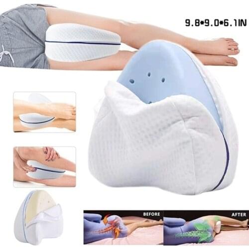 Memory Foam Memory Cotton Leg Pillow Sleeping Orthopedic Sciatica Back Hip Body Joint Pain Relief Thigh Leg Pad Cushion Home