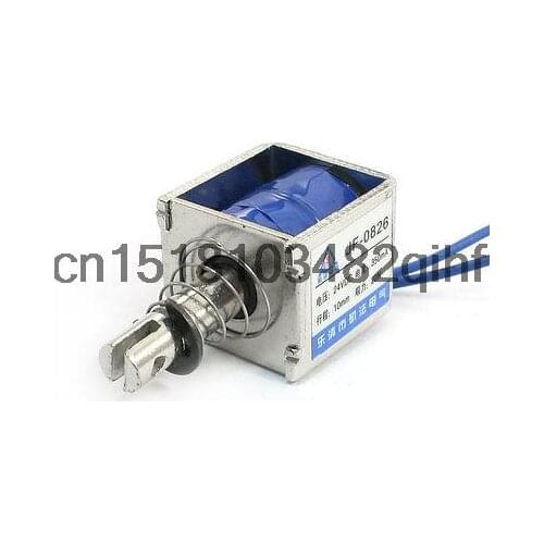 DC 24V 20N Push Pull Linear Actuator Electromagnet Solenoid JF-0826