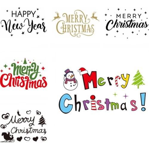Merry Christmas Sticker Golden Snowman Christmas Balloon Sticker 18inch PVC Transparent Helium Bubble Balloon Party Decoration