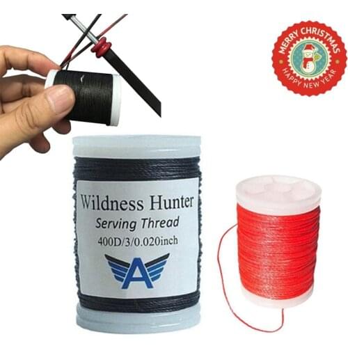 120m/Roll Archery Bowstring Serving Thread 0.02" Thickness 400D Serving for Various Bow string Archery Supplies Protect String