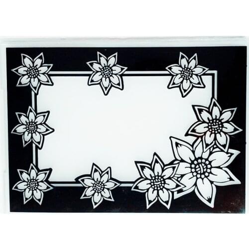 YLEF083 Flower Plastic Embossing Folder For Scrapbook Stencils DIY Photo Album Cards Making Decoration Scrapbooking Template