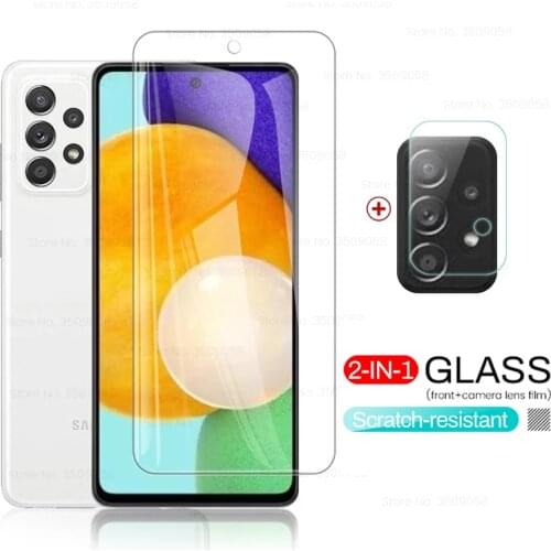 Tempered glass for sansung a52 protective glasses for samsung galaxy a 52 a52 2021 4g/5g 6.5'' camera lens screen protector film