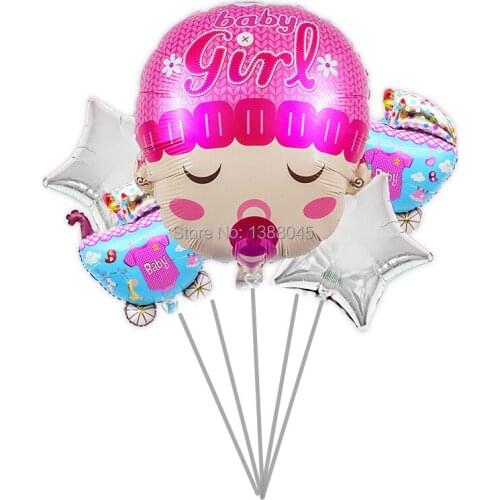 5pcs Baby Shower Party Decoration Balloons Birthday Party Balloons Children Kids 1th Birthday Party Suppliers