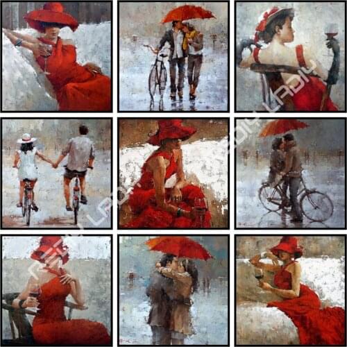 Diamond Embroidery Mosaic Cross Stitch DIY Diamond Painting Beauty Girl Full Square/Round Drill Home Decoration Hobby & Crafts