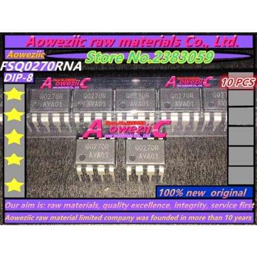 Aoweziic 100% new original FSQ0270RNA Q0270RA DIP8 Integrated Power Switch IC chip