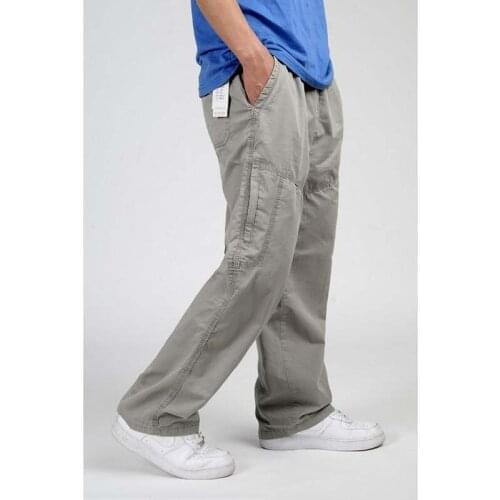 2017 Summer Mens Casual Pants Plus Size 5XL 6XL Overalls New Arrival Loose Cargo Pants Man Trousers Bottoms 2012