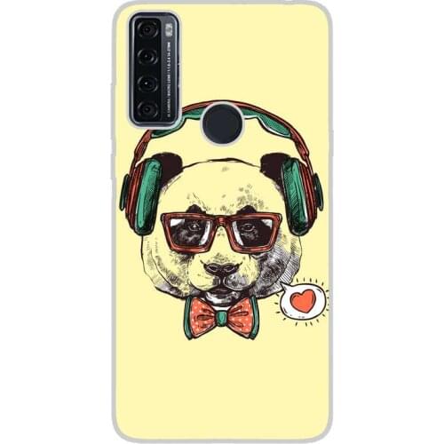 Compatible with TCL-20-SE-4G silicone gel tpu case cover case custom drawing design anti-shock animals 008 case