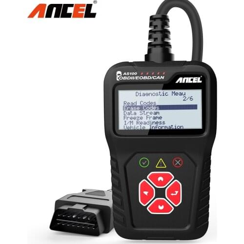 Ancel AS100 OBD2 Car Diagnostic Scanner Read Clear Engine Error Code OBD2 Escaner Automotriz OBD 2 OBD PK ELM327 V1.5 ELM 327