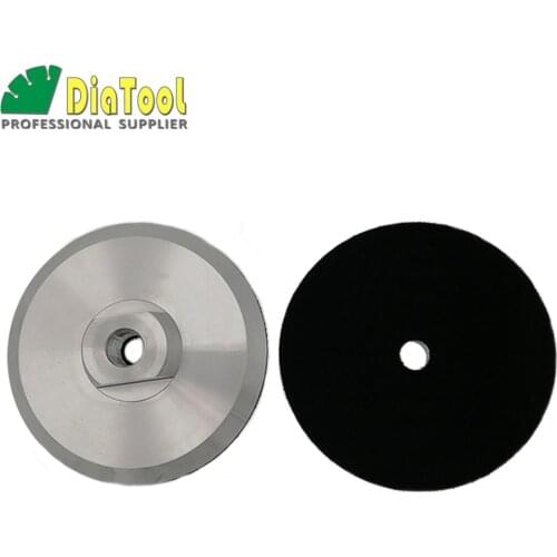 DIATOOL 2pcs Diameter 100mm M14 Aluminium Based Backer For Polishing Pad, 4inch Back Pad Holder