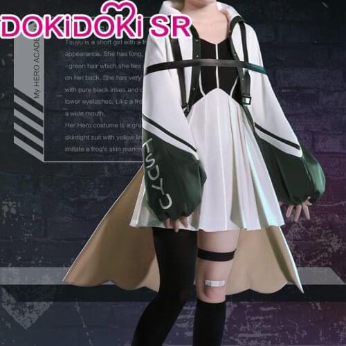 DokiDoki-SR Anime My Hero Academia Cosplay Boku No Hero Academia Asui Tsuyu Cosplay Costume Women Asui Tsuyu Costume