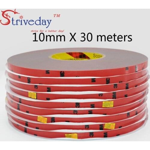 30 meters 3M5108 strong double sided rubber no trace foam double sideds adhesive Resistant high temperature car dedicated tape