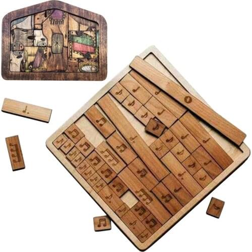 Fractional Note Jigsaw Kids Wooden Toys Fraction Learning Puzzle Game Fine Motor Training Irregular Shape Jigsaw Creative Toys