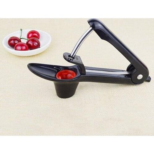 2 Color Cherry and Olive Stone Seed Squeeze Tool Cherry Pitter Remover Corer Red Dates Olives Pit Easy Removal Core Seeder