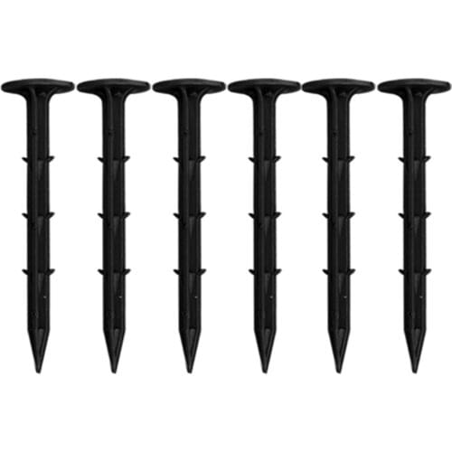 Garden Stakes Fixing Tools Plastic Gardening Pile For Holding Down Tents Plant Support Raincloths Ground Nail