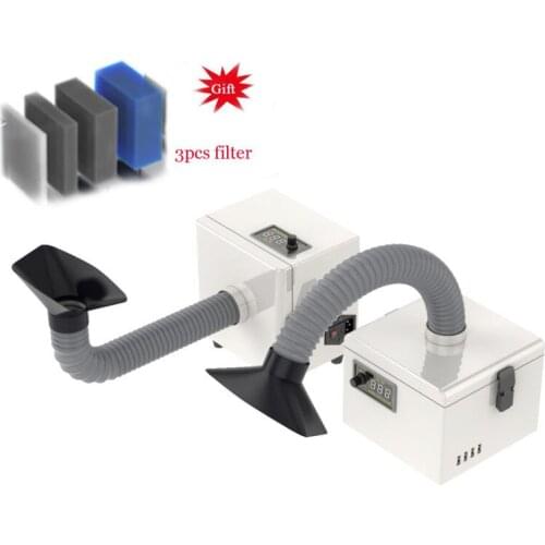 Laser Soldering Smoke Absorber Solder Fume Extractor 4-layer Activated Carbon Filter Air Purifier for Dust Extract and Welding
