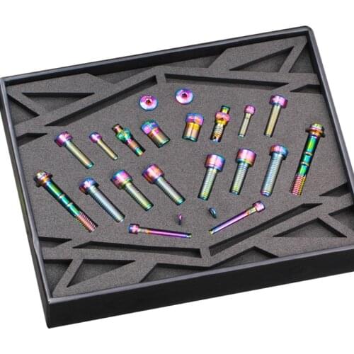 Leiouser M7000/8000 Mountain Bicycle Titanium Alloy Bolt Kit MTB Bike Transmission Oil Disc Brake Screw Set