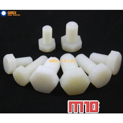 M10 Nylon Hexagon Bolt Hex Head Screw Insulation Bolt