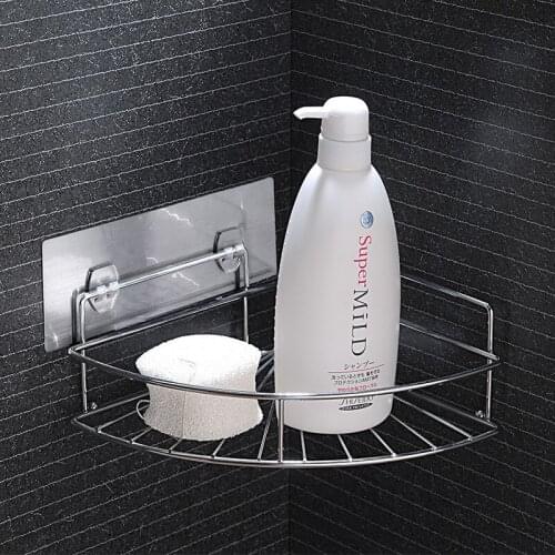 POSEPOP Stainless Steel 304 Multifunctional Sturdy Corner Bathroom Shelf Modern Wall Shelf Bathroom Rack bathroom Accessories