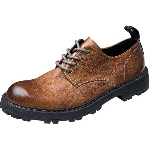 Lace-Up Business Men Shoes, All-match Cowhide High Quality Genuine Leather Shoes Men Men Dress Shoes,Summer Oxfords Spring