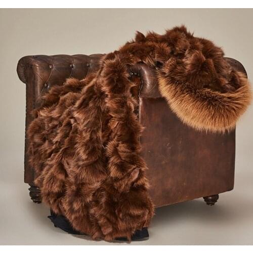 New Luxury Fox Raccoon Fur Hooded Parka X-Long Fur Coat for Autumn and Winter Fox Fur Liner Extension Real Fur Long Coat