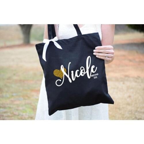 Bride squad tote Bag Bridesmaid Gift proposal rustic country wedding Bachelorette hen night girls Party bridal shower decoration