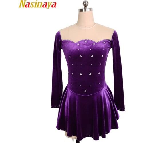 Nasinaya Figure Skating Dress Customized Competition Ice Skating Skirt for Girl Women Kids Patinaje Gymnastics Performance 14