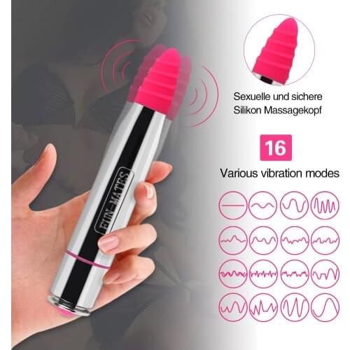 Lipstick bullet 16 Speed Mini Bullet Vibrator For Women Waterproof Clitoris Stimulator Dildo Massager Lesbian Sex Toys
