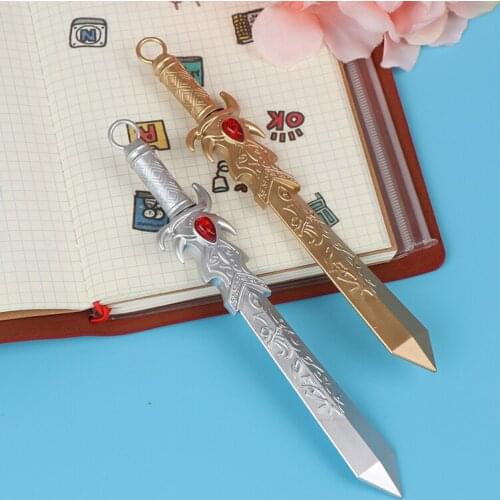 Sword Blade Shaped Ballpoint boy Pen School Office Promotional Gift Supplies