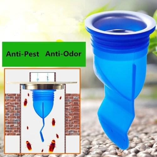 Hot Kitchen Accessories Silicone Floor Drain Strainers Anti-Odor Anti-Pest Sink Filter Odor Pest Core Bathroom Tube Colanders