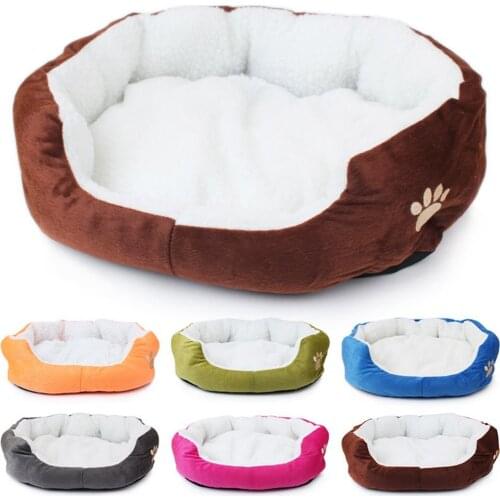 S/L size Pet Dog Warming Bed Dog House Soft Material Nest Dog Baskets Fall and Winter Warm Kennel For Cat Puppy