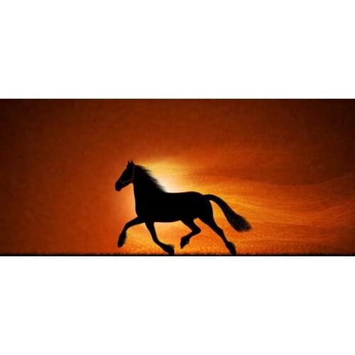 Modern Home Decor Art Wall Animal Horse Landscape Oil Painting Picture Printed On Canvas Home Decoration