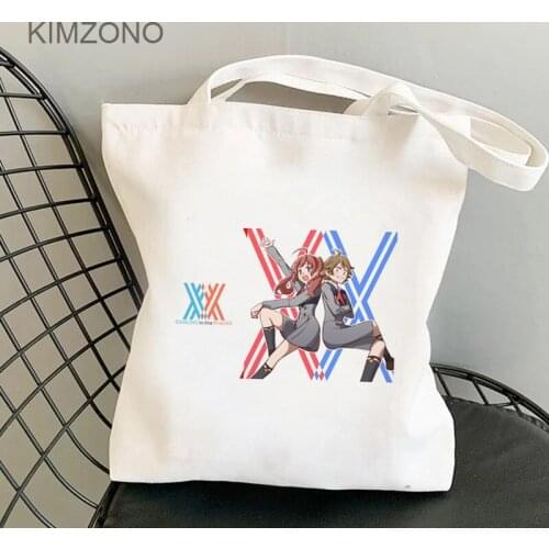 Darling in the Franxx Assassination Classroom shopping bag canvas grocery shopper shopper bag net reciclaje reusable cabas