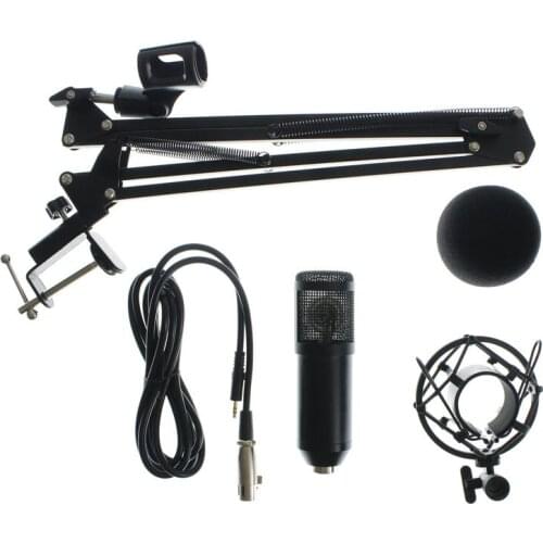 High Quality Professional 3.5mm Wired BM800 Condenser Sound Recording Microphone With Arm Stand