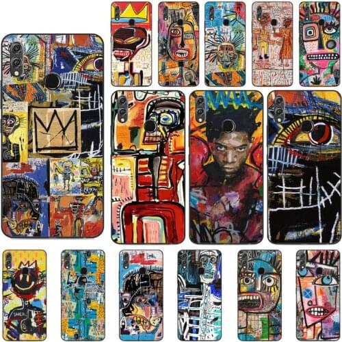 Yinuoda Jean Michel Basquiat Painting Phone Case For Huawei Honor 8 8S 8X 8A 9 9X 10 20 Lite 7C 7A 10i 20i