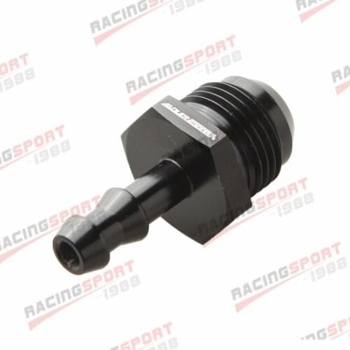 -10AN 10AN Male Flare To 8mm Hose Barb Adapter Fitting Aluminum Black