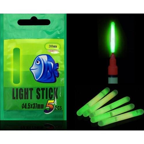 50 Pcs 30M Fishing Float Fluorescent Lightstick Light Night Float Night Float Rod Lights Dark Glow Stick for Fishing Accessories
