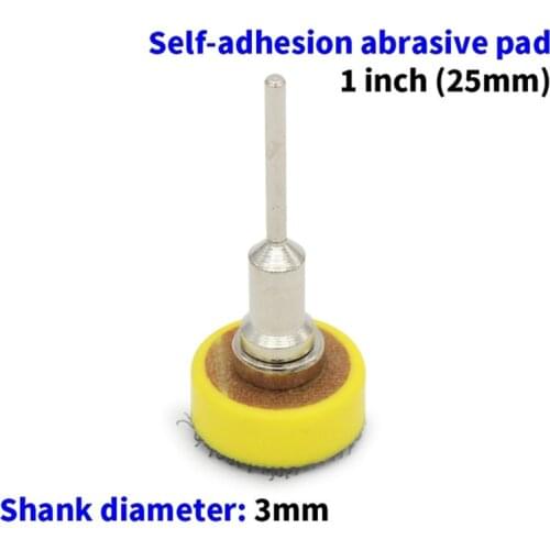 1inch Disc Sandpaper Self-Adhesion Abrasive Pad W/ 3mm Shank Polishing Tool 25mm Abrasive Polishing Pad Sanding Disc