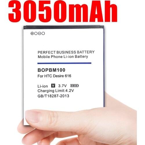 3050mAh BOPBM100 Battery For HTC Desire 616 D616w v3 D616d D616H Lithium-ion polymer battery