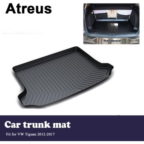 Atreus Car Trunk Cargo Floor Liner Tray Mat Cover Protection Blanket For Volkswagen VW Tiguan 2012 2013 2014 2015 2016 2017