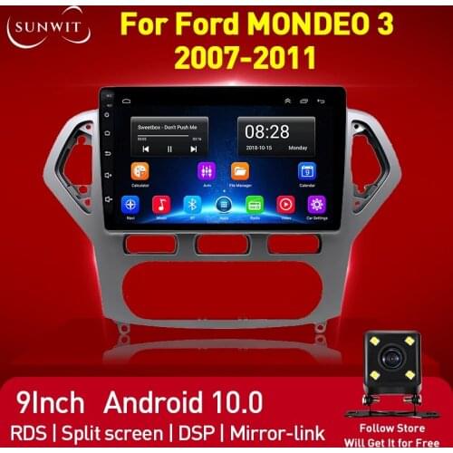 2Din Android Autoradio For Ford Mondeo 4 2007-2011Car Radio Multimedia Video Player GPS Navigation Bluetooth DSP 4G WIFI 2+32G
