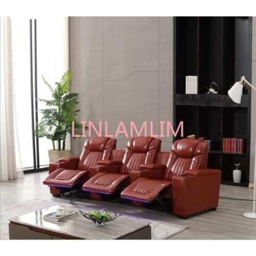 Living room Sofa set диван мебель кровать muebles de sala electric recliner genuine leather sofa cama puff asiento sala 3 seat