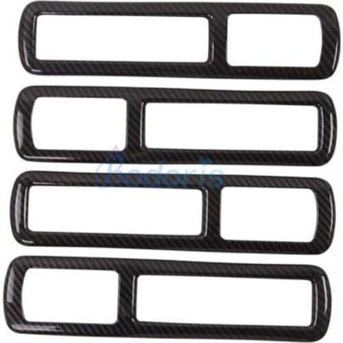 For Toyota VELLFIRE 30 Alphard 2016 2017 2018 2019 Cabon Fiber Color Roof Air Conditioner AC Outlet Vent Trim Panel Accessories