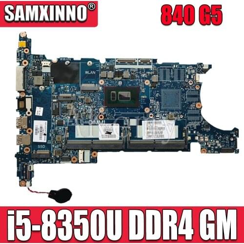 For HP ELITEBOOK 840 850 G5 Laptop Motherboard With i5-8350U CPU L15518-001 6050A2945601-MB-A01 DDR4 MB 100% Tested Fast Ship