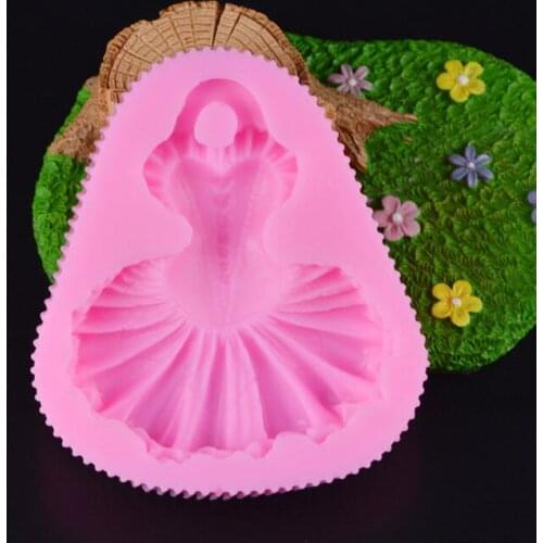 Beautiful Ballet Skirt Candy Chocolate dIY Baking Tool Fondant Cake Decoration Silicone Mold