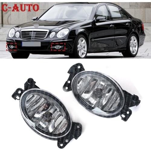 Left Right Car Front Fog Light Halogen Lamps Fog lamp For Mercedes Benz W211 W204 E350 E550 2007 2008 2009 car-styling With Bulb